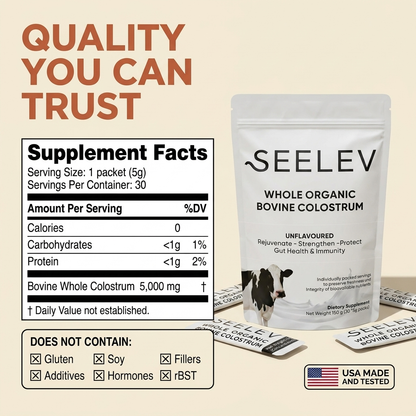 Maximum Potency 5,000mg Colostrum Stick Packs | Seelev™.